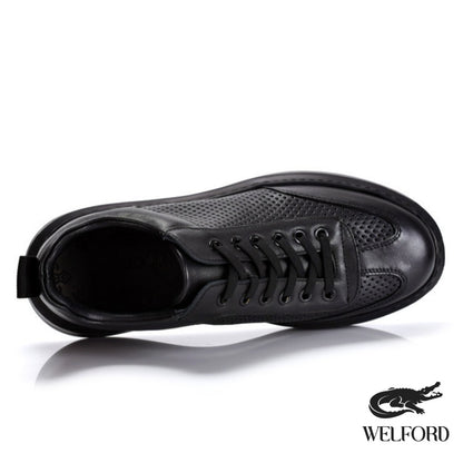 Italian Handmade Breathable Old Money Style Leather Sneakers