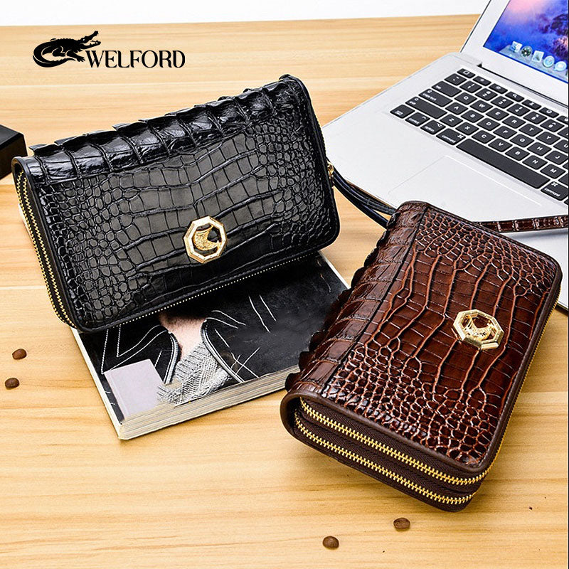 New men's business crocodile pattern clutch bag