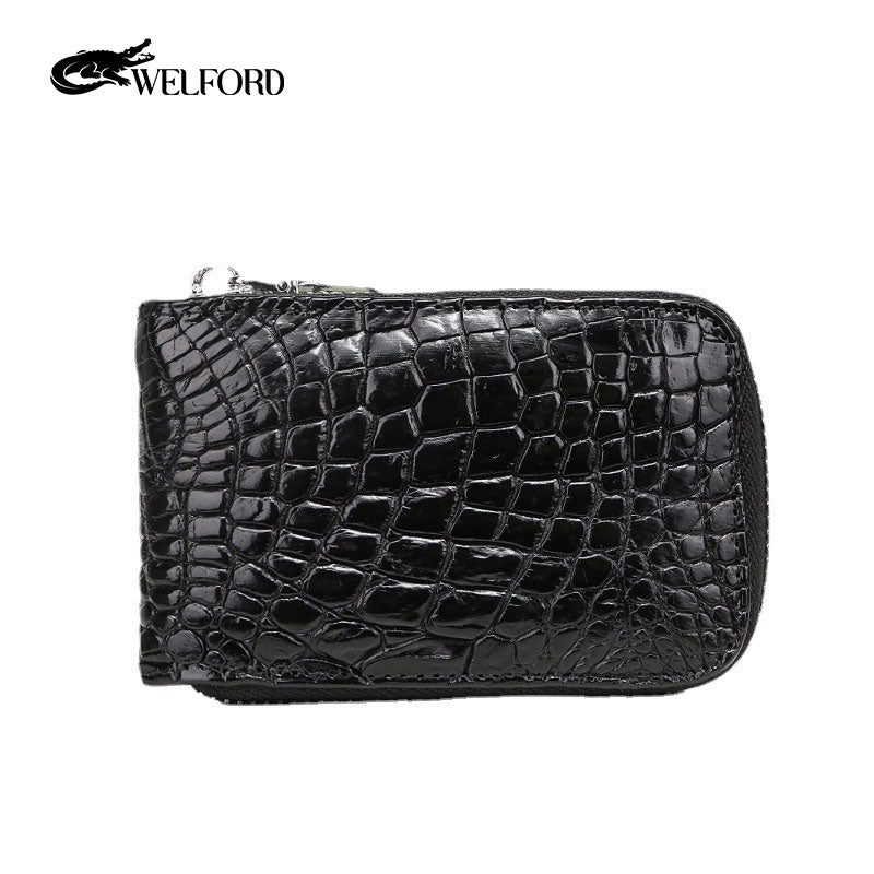 New men's business crocodile leather wallet