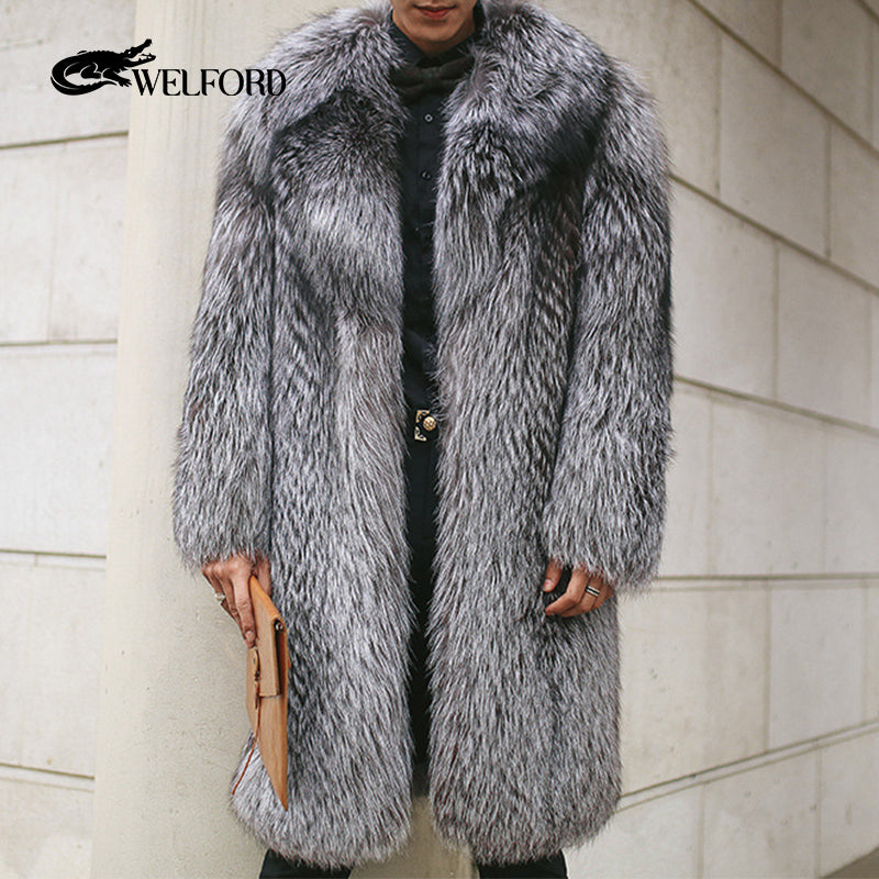 Men's full mink fur coat