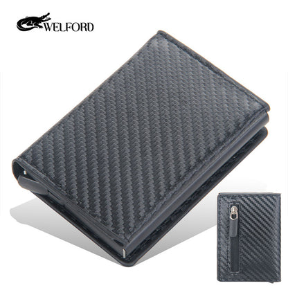 Men's card holder short automatic card holder