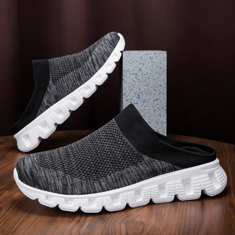 Men'S Summer Casual Breathable Half Slippers