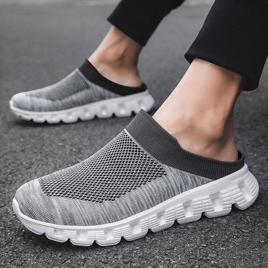 Men'S Summer Casual Breathable Half Slippers