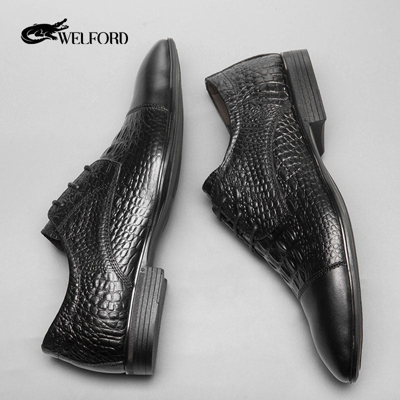 Men's business retro leather shoes