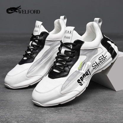 New style genuine leather thick sole high-end casual trendy shoes