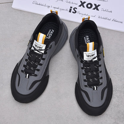 Mesh Cutout Shoes Comfortable Breathable Clunky Sneaker