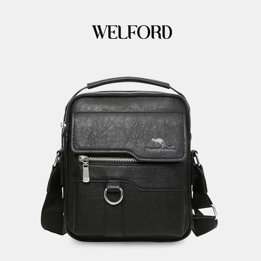 New Genuine Leather Texture Men's Business Handbag