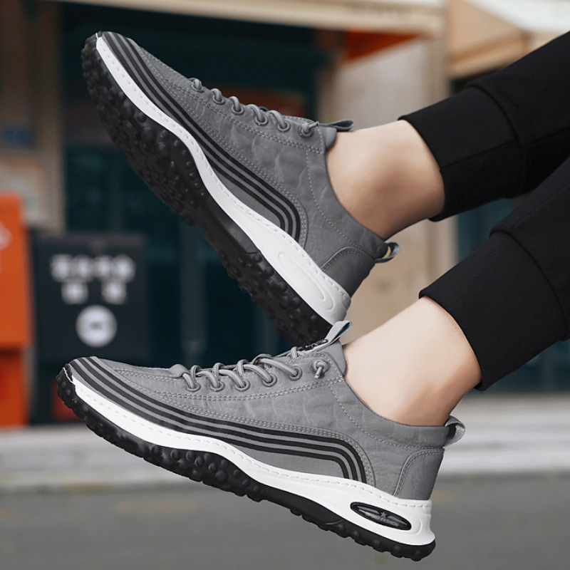 Men's Crocodile Pattern Soft Thick Sole Sports Casual Sneakers
