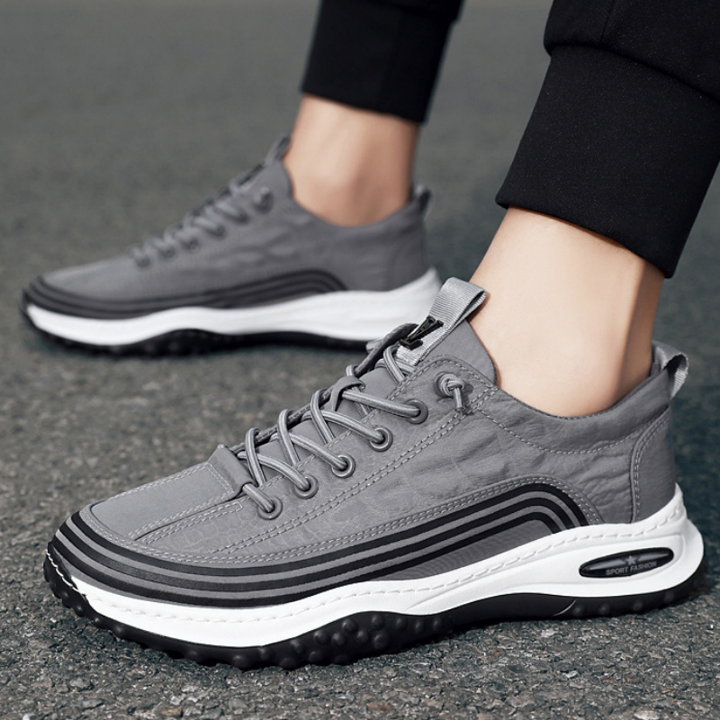 Men's Crocodile Pattern Soft Thick Sole Sports Casual Sneakers
