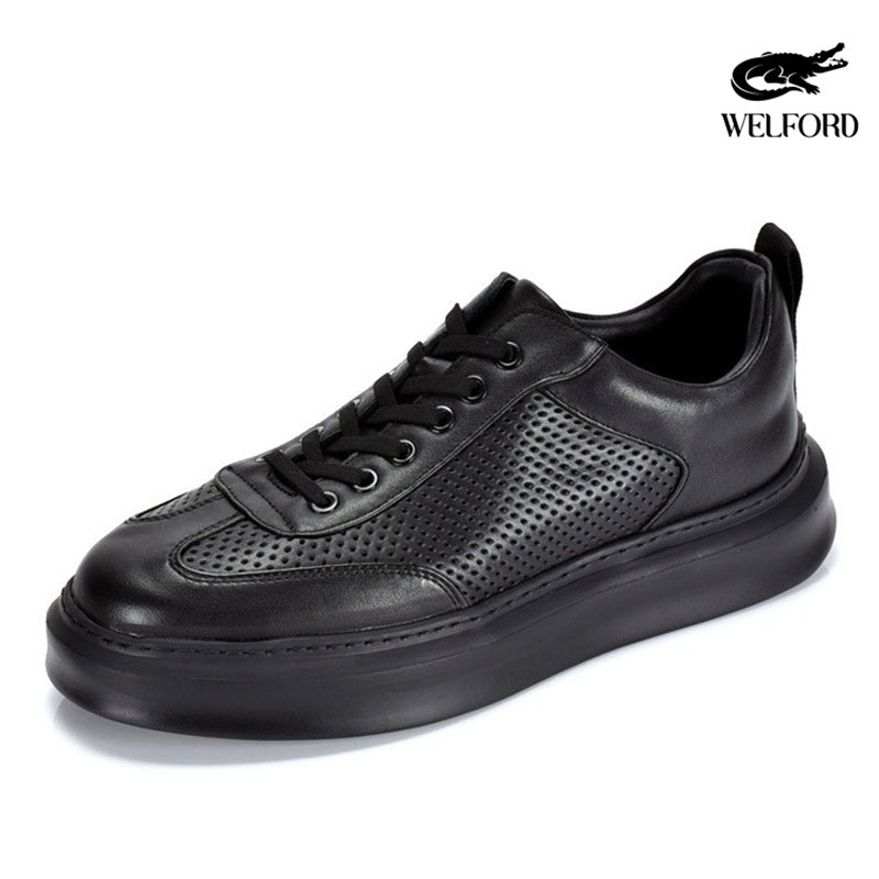 Italian Handmade Breathable Old Money Style Leather Sneakers