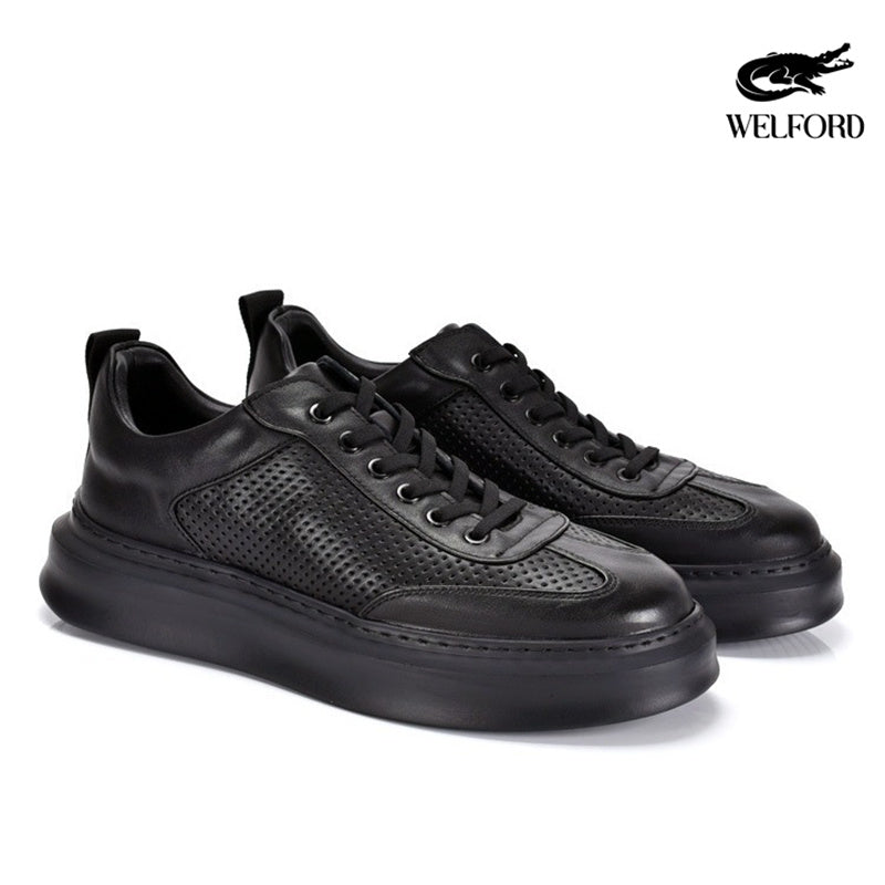 Italian Handmade Breathable Old Money Style Leather Sneakers