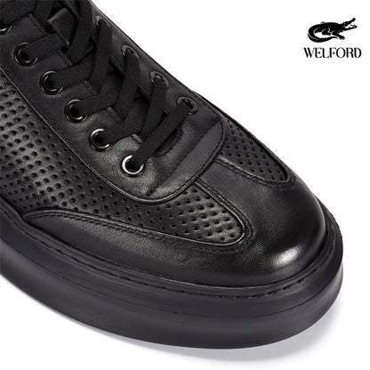 Italian Handmade Breathable Old Money Style Leather Sneakers