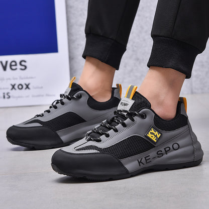 Mesh Cutout Shoes Comfortable Breathable Clunky Sneaker